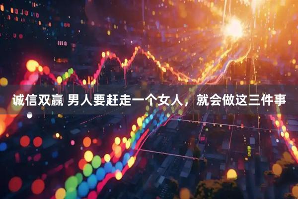 诚信双赢 男人要赶走一个女人，就会做这三件事