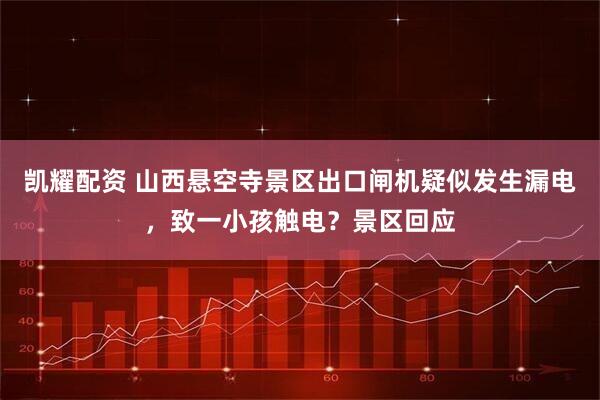 凯耀配资 山西悬空寺景区出口闸机疑似发生漏电，致一小孩触电？景区回应