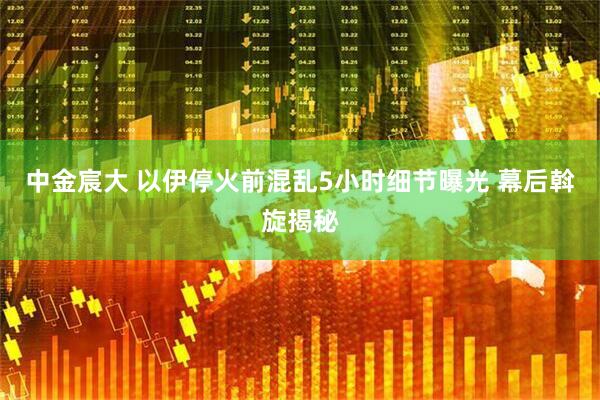 中金宸大 以伊停火前混乱5小时细节曝光 幕后斡旋揭秘