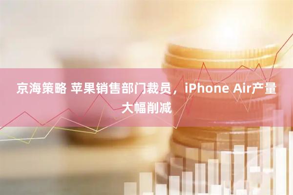 京海策略 苹果销售部门裁员，iPhone Air产量大幅削减
